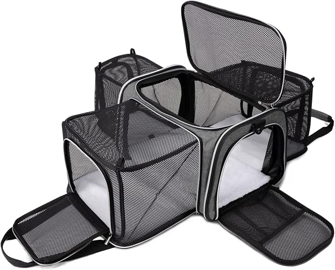 BAGLHER Cat Carrier Bag, Airline Approved Pet Carrier Soft Side Pet Travel 5 by BAGLHER
