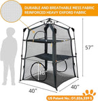 Automatic Pop-Up Cat Enclosure|3-Tier Cat Tent|Cat Cage|Outdoor Catio - Image 5