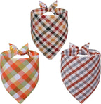 Fall Dog Bandanas Large 3PCS, 6 Pattern Thanksgiving Scarf - Image 2