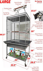 Large Elegant and Durable Wrought Iron Play Ground Perch Stand Top Climbing - Image 2