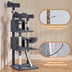 Yaheetech | 68.5in Cat Tree | for Large Cats | Multi-Level Cat Tower - Image 9