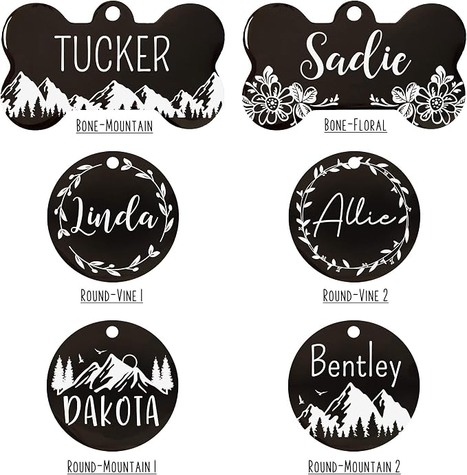 Ultra Joys Stainless Steel Pet ID Tag Dog Name Tags Personalized Front and Back - Image 4