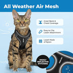 Voyager Escape-Proof Step-in Lock Cat Harness & 5ft Neoprene-Handle Leash Set - Image 3