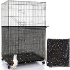 Bird Cage Seed Catcher, 60-118'' Large Bird Cages Cover, 31.5'' H Adjustable by LYMOI