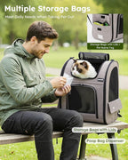 Pecute Cat Backpack Carrier XL, ExpandablePet Backpack - Image 9