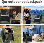 Cat Backpack Carrier for Small Dogs and Medium cat Puppy Kitten Bunny Pet - Image 4