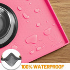 Hubulk Dog Feeding Mat, 100% Waterproof Food Grade Silicone Pet Food and Water - Image 4