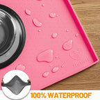 Hubulk Dog Feeding Mat, 100% Waterproof Food Grade Silicone Pet Food and Water - Image 4