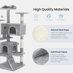 54 Inches Cat Tree Tower for Indoor Cats, Cat Tree Tower Condo - Image 4