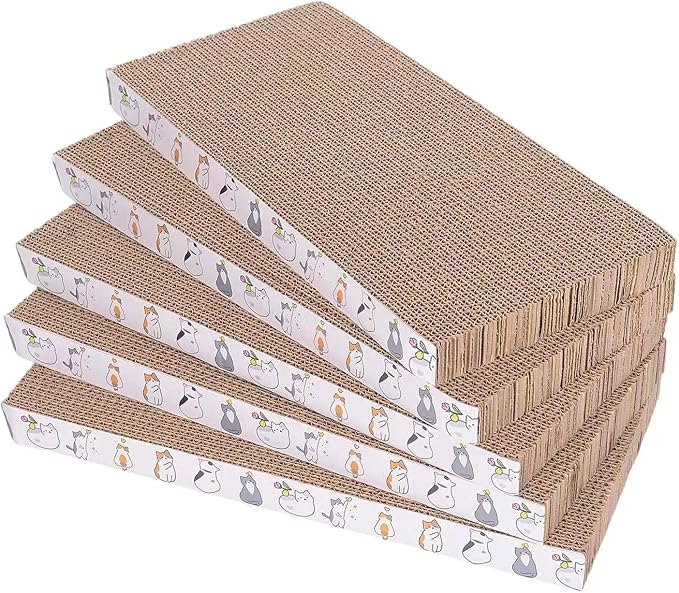 5 Packs cat Scratcher Toys Reversible Scratching Post Board by Engelalike