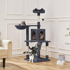 Yaheetech 54in Cat Tree, Spacious Condo and Hammock, Ideal Activity Center - Image 2