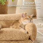 Hollypet Cat Bed Fluffy Plush Mutifuctional Double-Layer Soft Pet Couch - Image 4