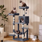 Yaheetech 59in Cat Tree Large Cat Tower - Image 2