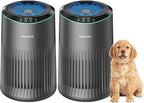 Air Purifiers for Bedroom Home for Smoke Pet Dander Odors, Air Purifier by MORENTO
