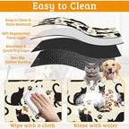 Pet Feeding Mat, Cat Silhouette Absorbent Dog Cat Food Mat Dog Mat - Image 5
