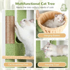 Globlazer Corner Cactus Cat Tree 66 inch Multi-Level Cactus Climbing Tower - Image 5