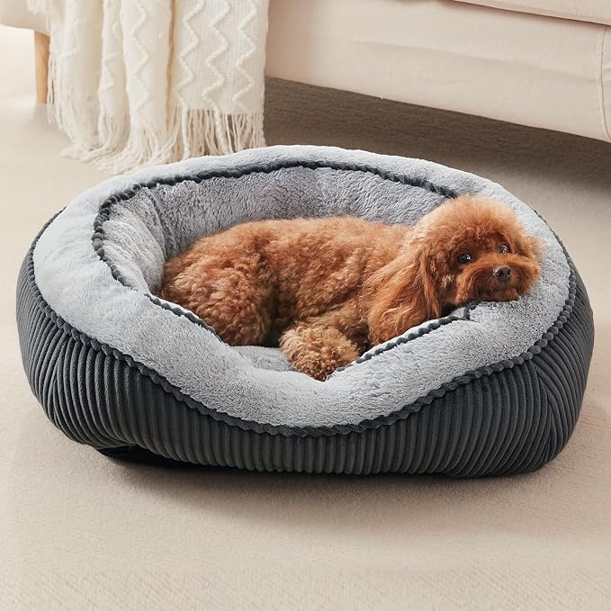 SIWA MARY Small Dog Beds for Small Dogs Washable, Rectangle Dog Bed Medium Size by SIWAMARY