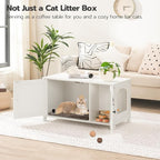 HOOBRO Litter Box Enclosure, Cat Litter Box Furniture - Image 3