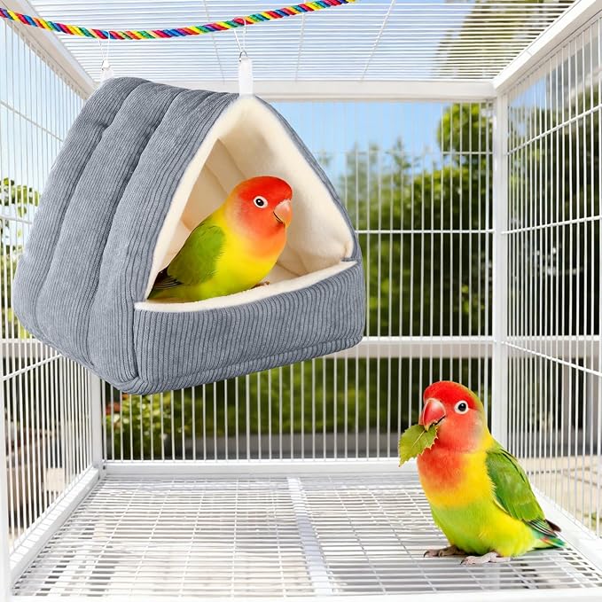 Medium Winter Warm Bird House and Bird Bed - Image 6