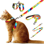 Cat Harness and Leash Set, Anti Escape Adjustable Cat Leash, Comfortable Soft by BECHTEL