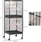 PawHut Large Bird Cage with 1.7 ft. Width - Image 7