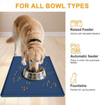 Mofason Pet Food Mat Waterproof Dog Mat 24”x16” Large – 0.5” inch Raised Edge - Image 6