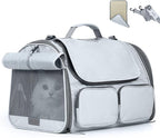 FUKUMARU Cat Carrier, Soft-Sided Small Dog Carrier, Large Cat Travel Bag by FUKUMARU