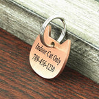 Ultra Joys Cat ID Tag Personalized Pet Tags, Durable Stainless Steel Small Pet - Image 3