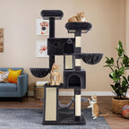 WEEWAY Cat Tree Tower for Indoor Cats, Stand House Condo Cave, Sisal Scratching - Image 2