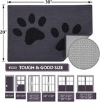 Buganda Dog Door Mat for Muddy Paws, Absorbent Dirt Trapper Washable Indoor - Image 2