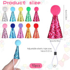 10PCS Small Party Hats for Stuffed Animals, Mini Birthday Hats for Stuffed - Image 2