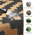 GENIMO Outdoor Rug 3'x5' Waterproof, Reversible Camping Mat, Plastic Straw Rugs - Image 5