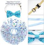 hoyuwak Dog Birthday Party Supplies Girl Dog Birthday Bandana Tutu Set Cute Hat - Image 3