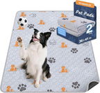 Washable Pee Pads for Dogs, 2 Pack Absorbent Reusable Training Dog Pads Pet by WanpeeGoo