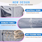Enclosed Cat Litter Box with Lid Foldable Potty, Drawer Type Extra Large Cover - Image 5