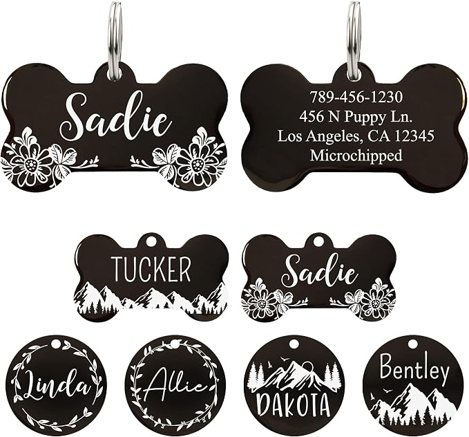 Ultra Joys Stainless Steel Pet ID Tags by UltraJoys