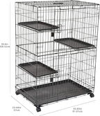 Amazon Basics Large 3-Tier Cat Cage Playpen - Image 4