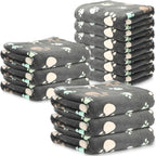 Tegeme 12 Pcs Pet Blankets Soft Fluffy Fleece Dog Cat Warm Paw Print Pattern by Tegeme