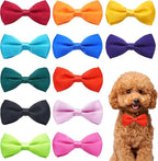PET SHOW 12 Colors Plain Small Dogs Collar Embellishment Attachment Bow Ties by PETSHOW