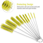 CiaraQ Bottle Cleaning Brushes, 8 Inch Nylon Tube Brush Set, Cleaner - Image 4