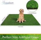 Bsmathom Artificial Grass Rug Indoor Outdoor Rug, 3x5Ft Dog Grass Mat - Image 6