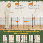 Yaheetech Expandable Dog Playpen, 16 Panel 32 inch Puppy Playpen - Image 6