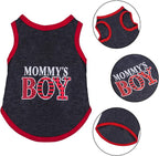 4 Pack Dog Shirts Summer Printed Puppy Clothes Novel Sleeveless Pet T Shirts - Image 3