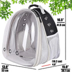 Front Expandable Large Cat Backpack Carrier, Fit up to 20 lbs, Space Capsule - Image 2