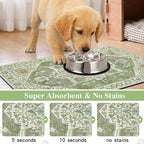 famibay Dog Food Mat, Absorbent Cat Dog Mats - Image 2