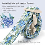 Blueberry Pattern Dog Collar, Cute Light Blue Spring Summer Puppy Collar - Image 4