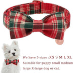 Christmas Plaid Dog Collar - Image 2