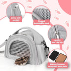 YUDODO Hamster Carrier Guinea Pig Carrier Bag Small Animal Sugar Glider Pouch - Image 3