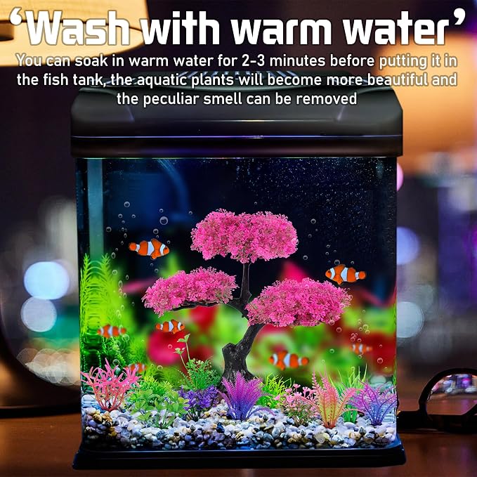 Ameliade Aquarium Artificial Plastic Plants Decoration - Image 4
