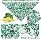 St. Patrick's Dog Bandana, UP URARA PUP Shamrock Triangle Bid Scarf - Image 3